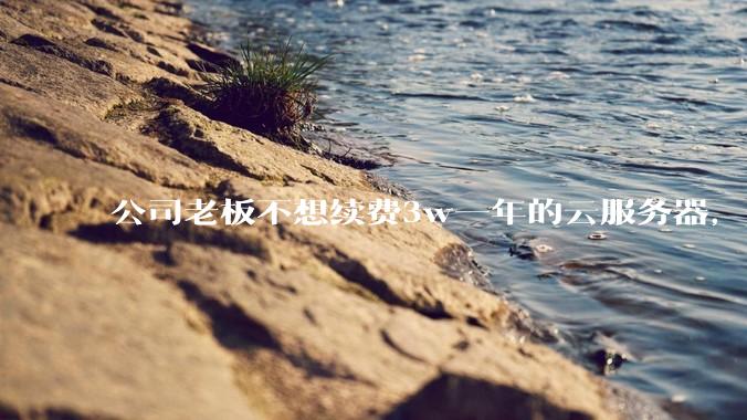 公司老板不想续费3w一年的云服务器，合理吗？